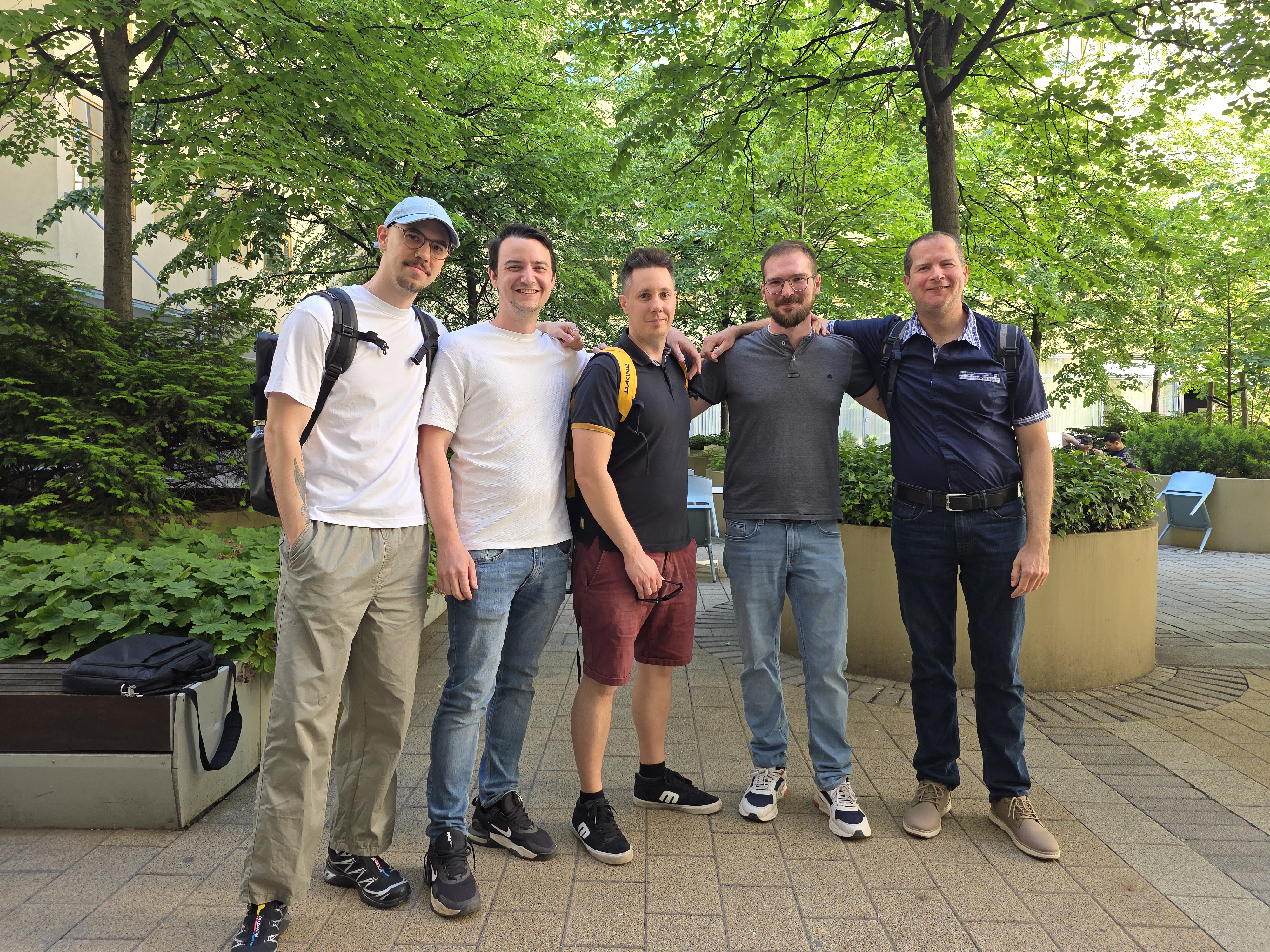 The Ziff team outdoors